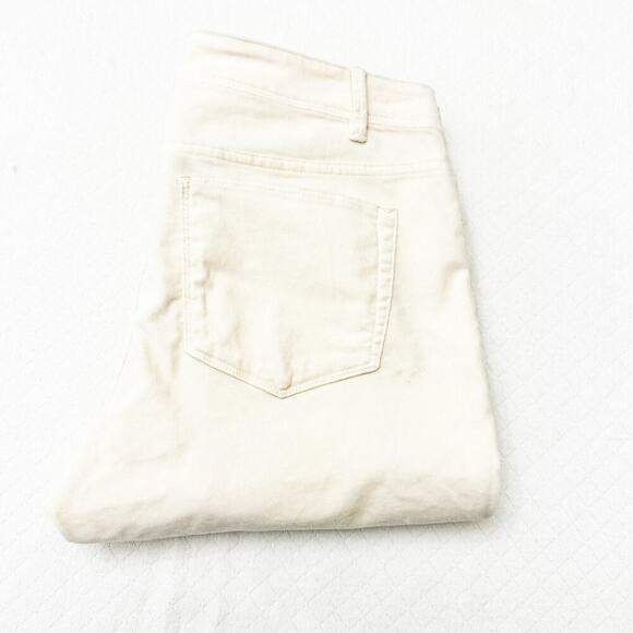 J. Jill Barley Straight Leg Soft Denim Jean Pants Cream Color Size 6 Petite - Picture 1 of 8